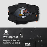C&F BOGMOST Small Gym Bag for Women & Men,Small Lightweight Duffel Bag Carry On Bags Mini Duffel Travel Bag Waterproof Sports Bags for Workout/Sport/Travel, Black,with Shoes Compartment