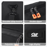 C&F BOGMOST Small Gym Bag for Women & Men,Small Lightweight Duffel Bag Carry On Bags Mini Duffel Travel Bag Waterproof Sports Bags for Workout/Sport/Travel, Black,with Shoes Compartment