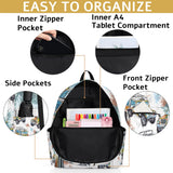 CFERSAN Kids Backpack for Girls Boys School Bookbag Water Resistant Lightweight Travel Bag Adjustable Shoulder Straps Preschool Primary School Toddler Backpack Watercolor Pattern Jeep Car