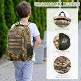 CGYCSY Camo Backpack for Boys backpack for 19'' Students Bookbag for Boy Bookbag and Lunch Box Pencil Case 3 in 1 Set School Bags Children Kids Teens Elementary Middle High School Outdoor Camping