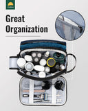 Chakipee Toiletry Bag for Men, Travel Toiletries Organizer Dopp Kit Water Resistant Shaving Bag for Toiletry Accessories, Lightweight Cosmetic Bags with Zippers, Bathroom Essentials (Blue)