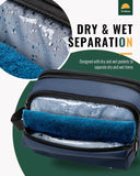 Chakipee Toiletry Bag for Men, Travel Toiletries Organizer Dopp Kit Water Resistant Shaving Bag for Toiletry Accessories, Lightweight Cosmetic Bags with Zippers, Bathroom Essentials (Blue)