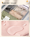 Chakipee Travel Hanging Toiletry Bag for Women - Waterproof Cosmetic Organizer with Clear Window, Lightweight Bathroom Bags for Essentials, Makeup, Shampoo, Toiletries Pink, Medium