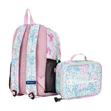 Champion 2-Piece Munch Backpack with Lunch Box Kit Bag (Blue/Pink)