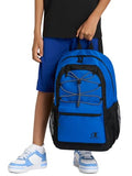 Champion Kids' Bungee Backpack with Padded Straps, Water Bottle Pocket, Carry Handle for Daily Use, Black, One Size