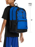 Champion Kids' Bungee Backpack with Padded Straps, Water Bottle Pocket, Carry Handle for Daily Use, Black, One Size
