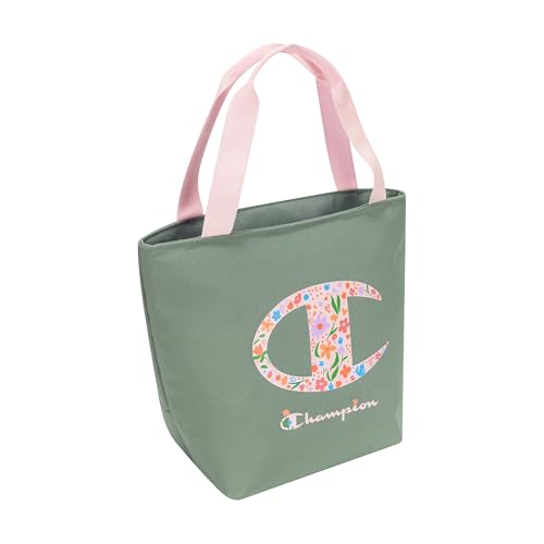 Champion Kids' Fresh Insulated Lunch Tote with Carry Handle, No Leak Cooler Bag for Daily Use, Olive, One Size