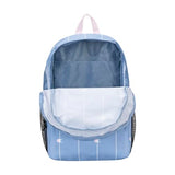 Champion Kids' Merit Backpack with Padded Straps, Water Bottle Pocket and Laptop Compartment for Daily Use, Endless Sky/White/Rose, One Size