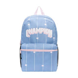 Champion Kids' Merit Backpack with Padded Straps, Water Bottle Pocket and Laptop Compartment for Daily Use, Endless Sky/White/Rose, | Backpacks4Less