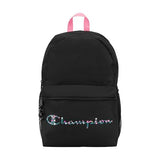 Champion Kids' Merit Backpack with Padded Straps, Water Bottle Pocket and Laptop Compartment for Daily Use, Pink/Black, One Size | Backpacks4Less