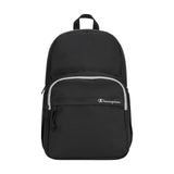 Champion Luna Laptop Backpack with Padded Adjustable Straps, Water Bottle Pocket for Work, Travel, Daily Use, Black, One Size