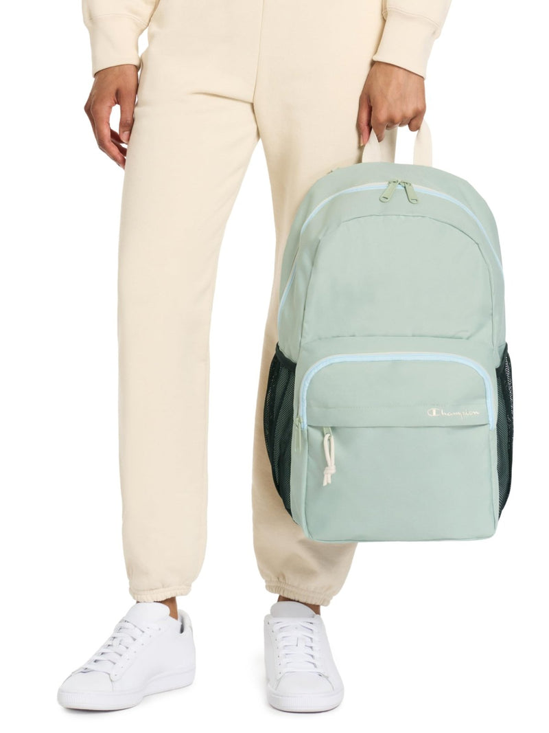 Champion Luna Laptop Backpack with Padded Adjustable Straps, Water Bottle Pocket for Work, Travel, Daily Use, Black, One Size