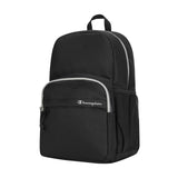 Champion Luna Laptop Backpack with Padded Adjustable Straps, Water Bottle Pocket for Work, Travel, Daily Use, Black, One Size