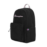 Champion Steady Laptop Backpack with Padded Adjustable Straps, Water Bottle Pockets for Work, Travel, Commute, Black/Ballerina Slipper, One Size