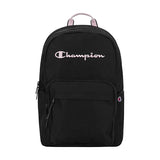 Champion Steady Laptop Backpack with Padded Adjustable Straps, Water Bottle Pockets for Work, Travel, Commute, Black/Ballerina | Backpacks4Less