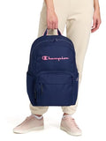 Champion Steady Laptop Backpack with Padded Adjustable Straps, Water Bottle Pockets for Work, Travel, Commute, Black/Ballerina Slipper, One Size