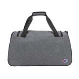 Champion Unisex Adult Logo Duffel Bags, Granite Heather/Scarlet, One Size US