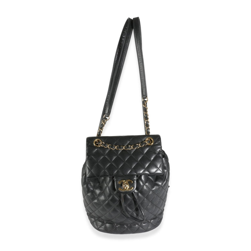 Chanel, Pre - Loved Black Quilted Calfskin Urban Spirit Backpack, Black