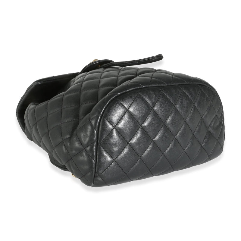 Chanel, Pre - Loved Black Quilted Calfskin Urban Spirit Backpack, Black