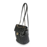 Chanel, Pre - Loved Black Quilted Calfskin Urban Spirit Backpack, Black