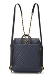 Chanel, Pre - Loved Caviar ; Filigree Backpack, Navy