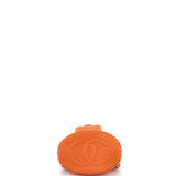 Chanel, Pre - Loved CC Pocket Chain Bucket Backpack Quilted Lambskin Small, Orange