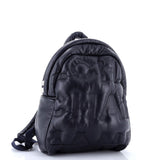 Chanel, Pre - Loved Doudoune Backpack Leather Medium, Blue