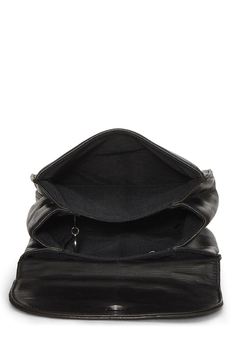 Chanel, Pre - Loved Lambskin ; Backpack, Black