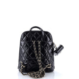 Chanel, Pre - Loved My Pocket Backpack Quilted Shiny Calfskin, Black