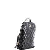 Chanel, Pre - Loved My Pocket Backpack Quilted Shiny Calfskin, Black