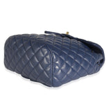 Chanel, Pre - Loved Navy Quilted Lambskin Small Urban Spirit Backpack
