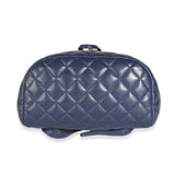 Chanel, Pre - Loved Navy Quilted Lambskin Small Urban Spirit Backpack