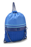 Chanel, Pre - Loved Nylon Coco Neige Drawstring Backpack, Blue