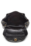 Chanel, Pre - Loved Quilted Lambskin Circle Lock Backpack Large, Black