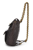 Chanel, Pre - Loved Quilted Lambskin ; Classic Backpack Medium, Black