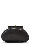 Chanel, Pre - Loved Quilted Lambskin ; Classic Backpack Medium, Black