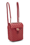 Chanel, Pre - Loved Quilted Lambskin Urban Spirit Backpack Small, Red