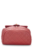 Chanel, Pre - Loved Quilted Lambskin Urban Spirit Backpack Small, Red