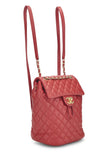 Chanel, Pre - Loved Quilted Lambskin Urban Spirit Backpack Small, Red
