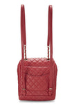 Chanel, Pre - Loved Quilted Lambskin Urban Spirit Backpack Small, Red