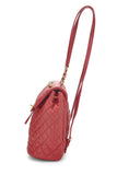 Chanel, Pre - Loved Quilted Lambskin Urban Spirit Backpack Small, Red