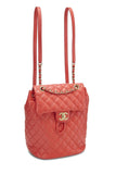 Chanel, Pre - Loved Quilted Lambskin Urban Spirit Backpack Small, Red