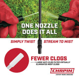 Chapin 20004 Pump Sprayer, 1 - Gallon SureSpray Translucent Tank with an Easy Fill Funnel - Top Opening, Adjustable Cone Nozzle & 34" Long Reach Hose, Used for Fertilizer, Pesticides, Weeds & Pests