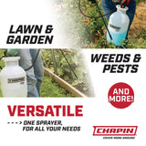 Chapin 20004 Pump Sprayer, 1 - Gallon SureSpray Translucent Tank with an Easy Fill Funnel - Top Opening, Adjustable Cone Nozzle & 34" Long Reach Hose, Used for Fertilizer, Pesticides, Weeds & Pests
