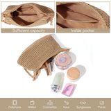 chelity Handwoven Straw Beach Bag for Women - Lightweight Summer Tote Shoulder Purse for Vacation & Travel