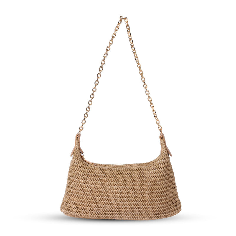 chelity Handwoven Straw Beach Bag for Women - Lightweight Summer Tote Shoulder Purse for Vacation & Travel
