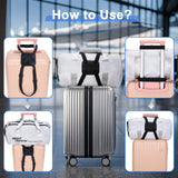 Chelmon 2 Pack Luggage Straps, Ajustable Elastic Bungee Belt for Suitcases, Add Extra Bag Easy and Securely for Travel