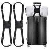 Chelmon 2 Pack Luggage Straps, Ajustable Elastic Bungee Belt for Suitcases, Add Extra Bag Easy and Securely for Travel