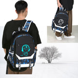 CHENGXiYANG Anime Luminous Backpack Waterproof.Cool Backpacks15.6 in Large capacity Laptopeight Backpack.with USBChargingHeadphones Port.Luminous Backpack.Security Lock
