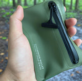CHERRY CHICK Heavy Duty Airtight Wallet Submersible Waterproof Wallet Protection for Keys, Cards (Oliver Green)